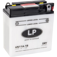 LP Batterie mit Säurepack 6N11A-1B - 6V - 11AH - 80A (EN)