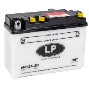 LP Batterie mit Säurepack 6N12A-2D - 6V - 12AH - 80A...
