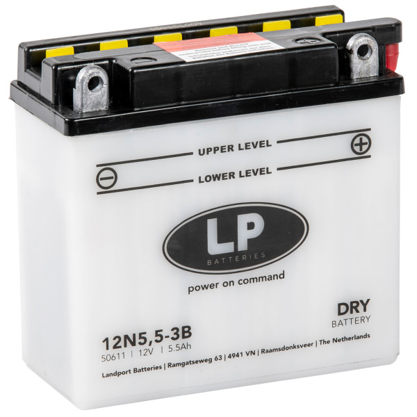 LP Batterie mit Säurepack 12N5,5-3B - 12V - 5,5AH - 55A (EN)