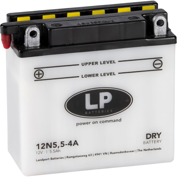 LP Batterie mit Säurepack 12N5,5-4A - 12V - 5,5AH - 55A (EN)