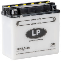 LP Batterie mit Säurepack 12N5,5A-3B - 12V - 5,5AH - 55A (EN)