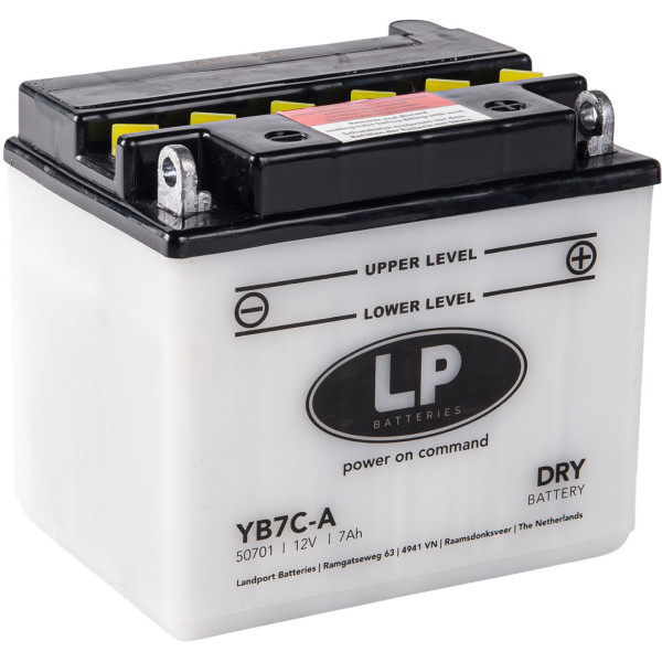 LP Batterie mit Säurepack LB7C-A - 12V - 7AH - 110A (EN)