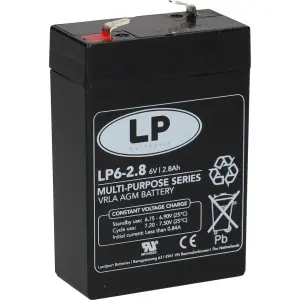 Bleiakku LP6-2,8 T1 - 6V - 2,8AH