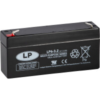 Bleiakku LP6-3,2 T1 - 6V - 3,2AH