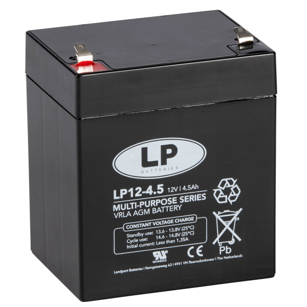 Bleiakku LP12-4,5 T1 - 12V - 4,2AH box