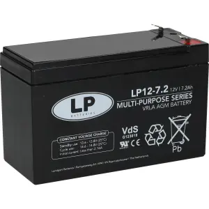 Bleiakku LP12-7,2 T1 VDS - 12V - 7,2AH