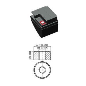 Bleiakku LP12-24 T12 VDS - 12V - 24AH