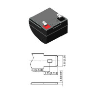 Bleiakku LP12-12 T2 VDS - 12V - 12AH