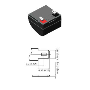 Bleiakku EV12012 T1 - 12v - 12AH