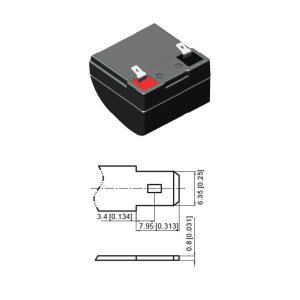 Bleiakku LP12-7,2 T2 VDS - 12V - 7,2Ah