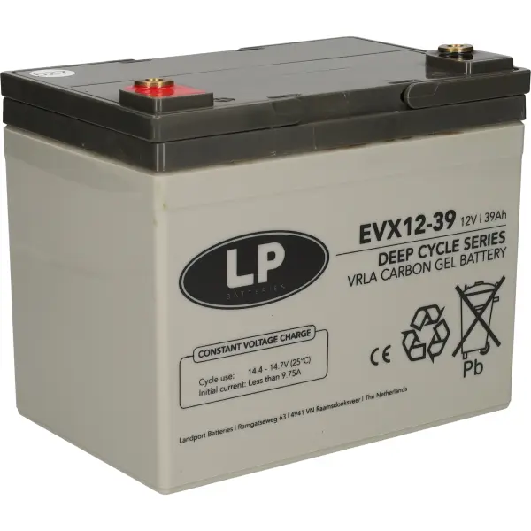 Bleiakku EVX12039 T6 - 12V - 39AH