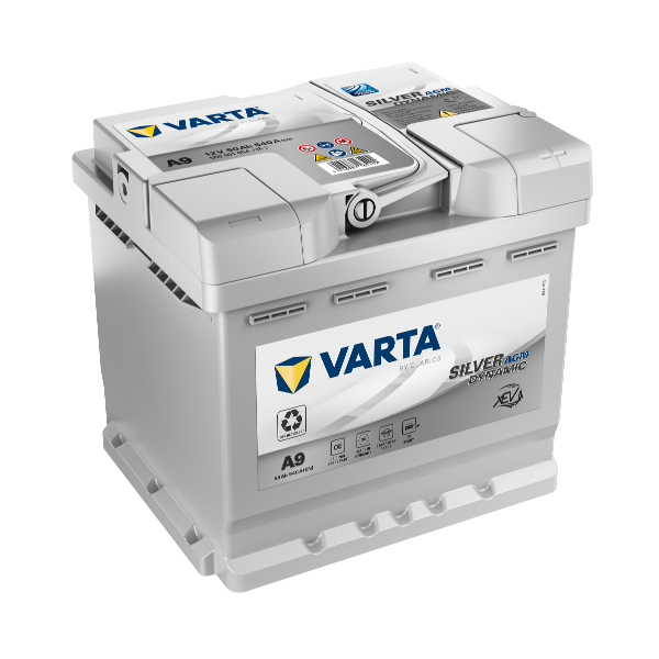VARTA SILVER dynamic AGM A9 - 12V - 50AH - 540A (EN)