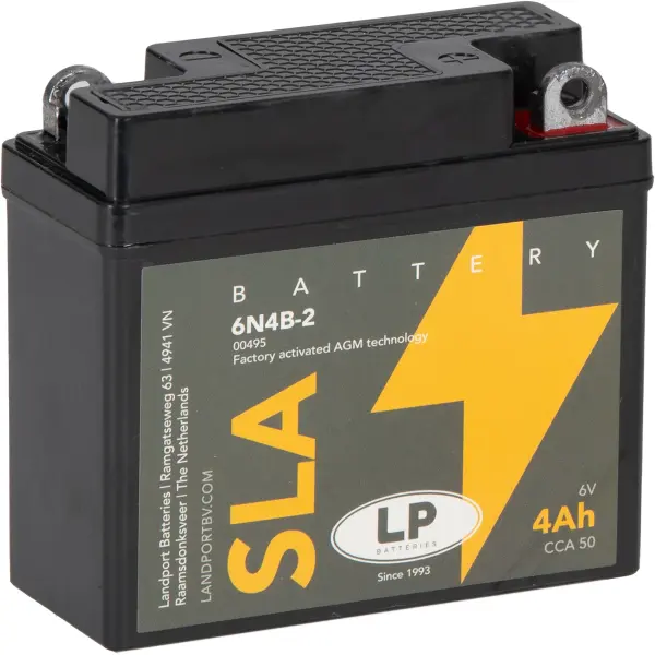 LP SLA - Batterie 6N4B-2 - 6V - 4AH - 50A (EN)