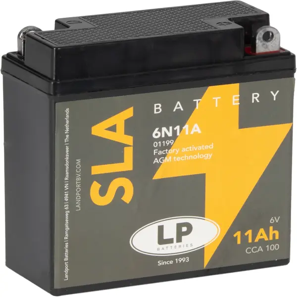 LP SLA - Batterie 6N11A  - 6V - 11AH - 100A (EN)