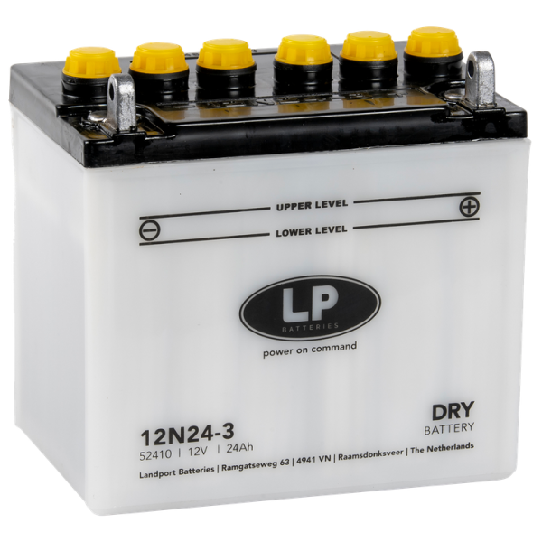 LP Batterie L&G mit Säurepack 12N24-3 - 12V - 24AH - 220A (EN)