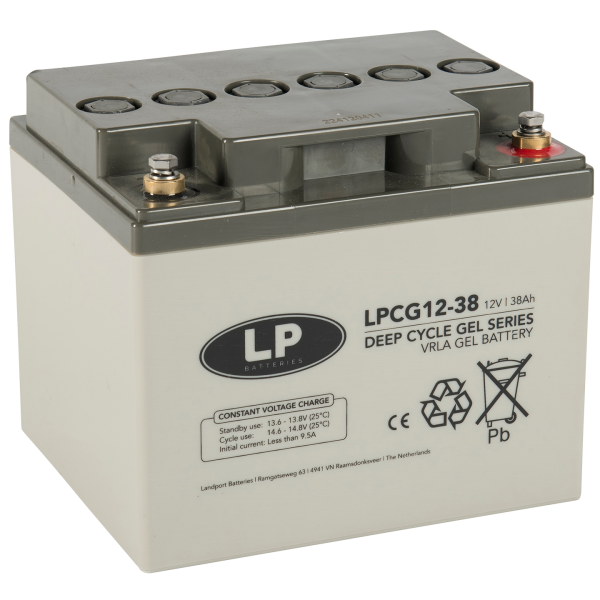 LP Gelbatterie LPCG12-38 - 12V - 38AH - T6