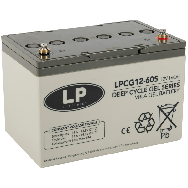 LP Gelbatterie LPCG12-60S - 12V - 60AH - T6