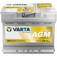 VARTA Dynamic AGM - A8  - 12V - 60AH - 680A (EN)