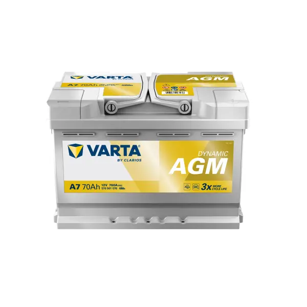 VARTA Dynamic AGM - A7 - 12V - 70AH - 76 box