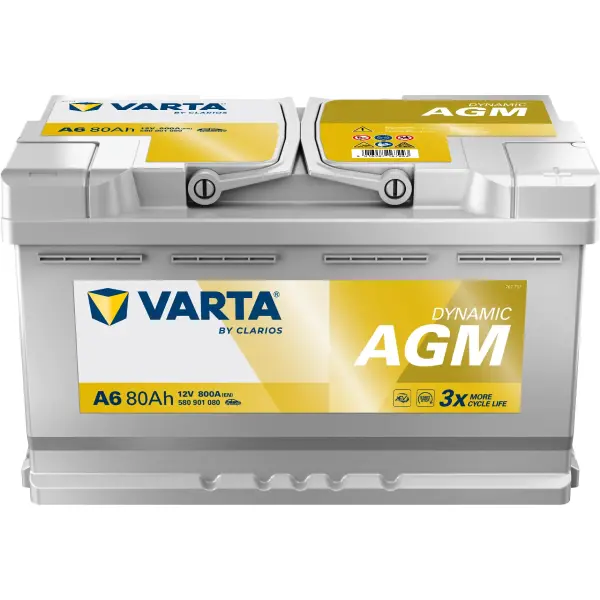 VARTA Dynamic AGM - A6 - 12V - 80AH - 80 box
