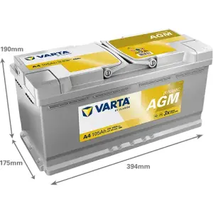 VARTA Dynamic AGM - A4 - 12V - 105AH - 950A (EN)