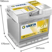 VARTA Dynamic AGM - A9 - 12V - 50AH - 540A (EN)