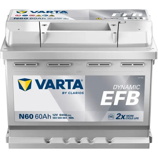 VARTA Dynamic EFB - N60 - 12V - 60AH - 640A (EN)