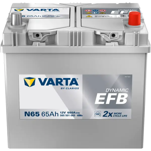 VARTA Dynamic EFB - N65 - 12V - 65AH - 650A (EN)