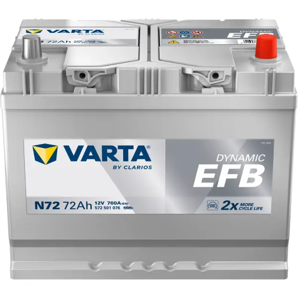 VARTA Dynamic EFB - N72 - 12 V - 72AH - 760A (EN)