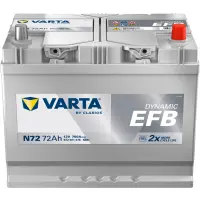 VARTA Dynamic EFB - N72 - 12 V - 72AH - 760A (EN)