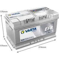 VARTA Dynamic EFB - E46 - 12V - 75AH - 730A (EN)