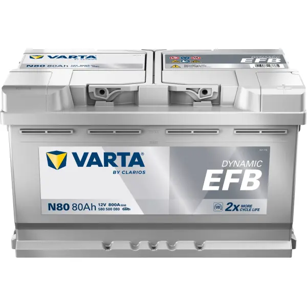 VARTA Dynamic EFB - N80 - 12V - 80AH - 800A (EN)
