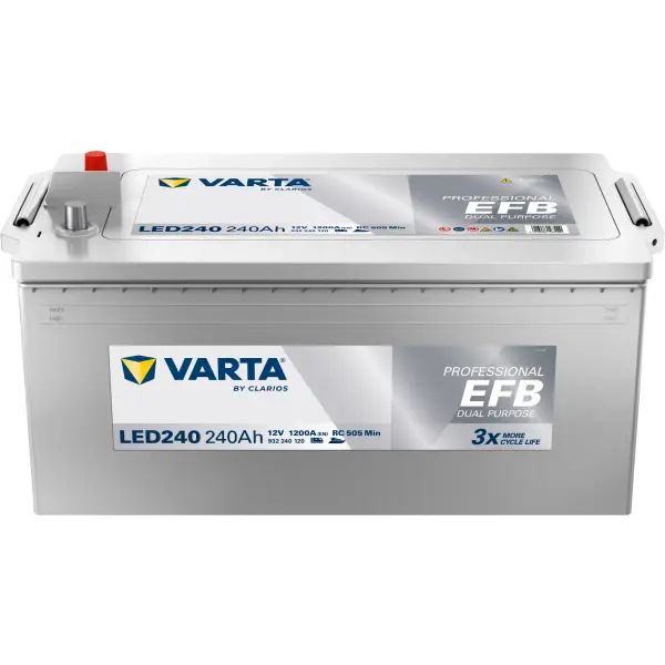 VARTA Professional Dual Purpose EFB - LED240 - 12V - 240AH -