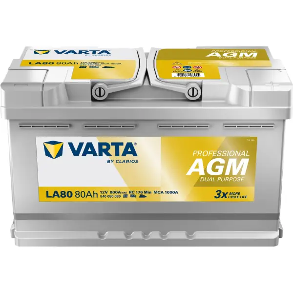 VARTA Professional Dual Purpose AGM - LA80 - 12V - 80AH - 800A (EN)