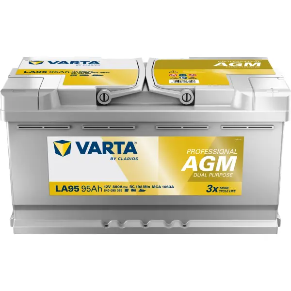 VARTA Professional Dual Purpose AGM - LA95 - 12V - 95AH - 85