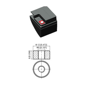 Bleiakku EVX12015 T12 - 12V - 15AH